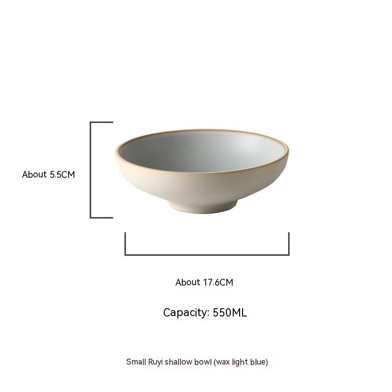 Small Light Soup Bowl Blue