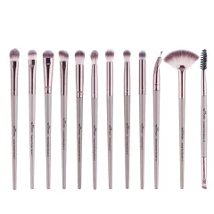 Eyes Eyeshadow Eyebrow Brush Portable Kit Makeup Tools - Khaki - View 1