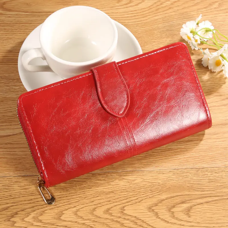 Long Leather Wallet For Women