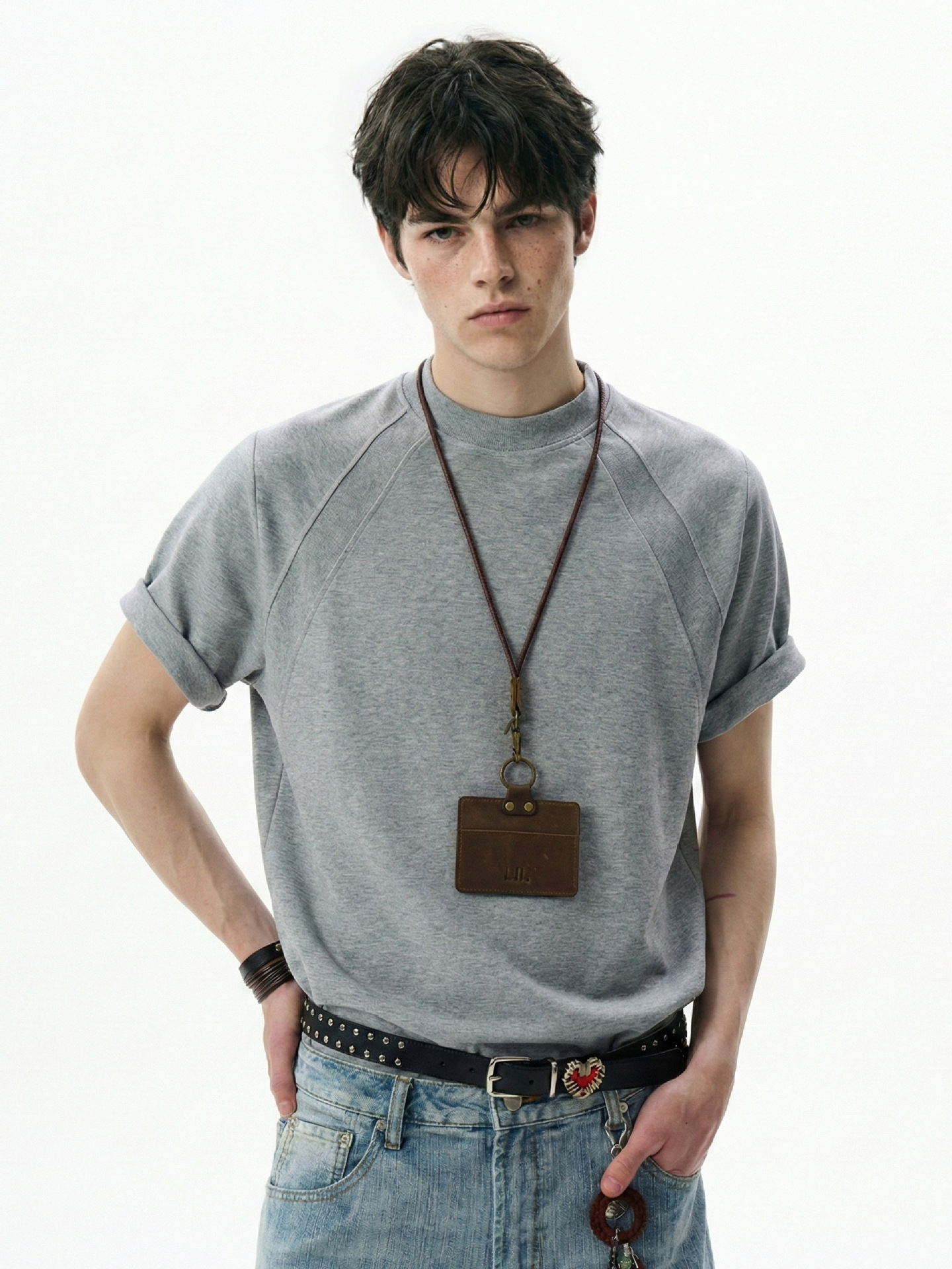 Raglan Sleeve Washed Short Sleeve T-Shirt