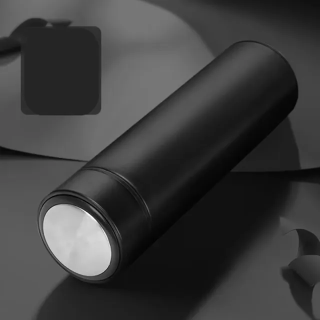 304 Stainless Steel Double Layer Temperature Cup Business Gift Black - Shop at LoveMi