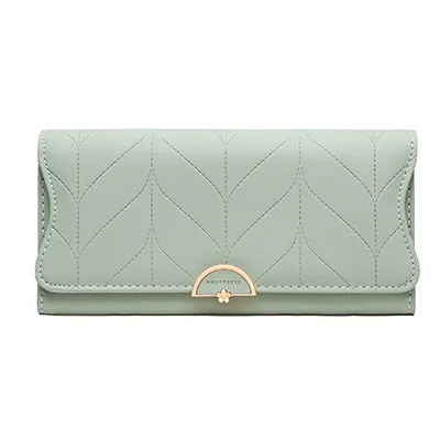 Women's Tri Fold Large Capacity Clutch Wallet Green - Shop at LoveMi