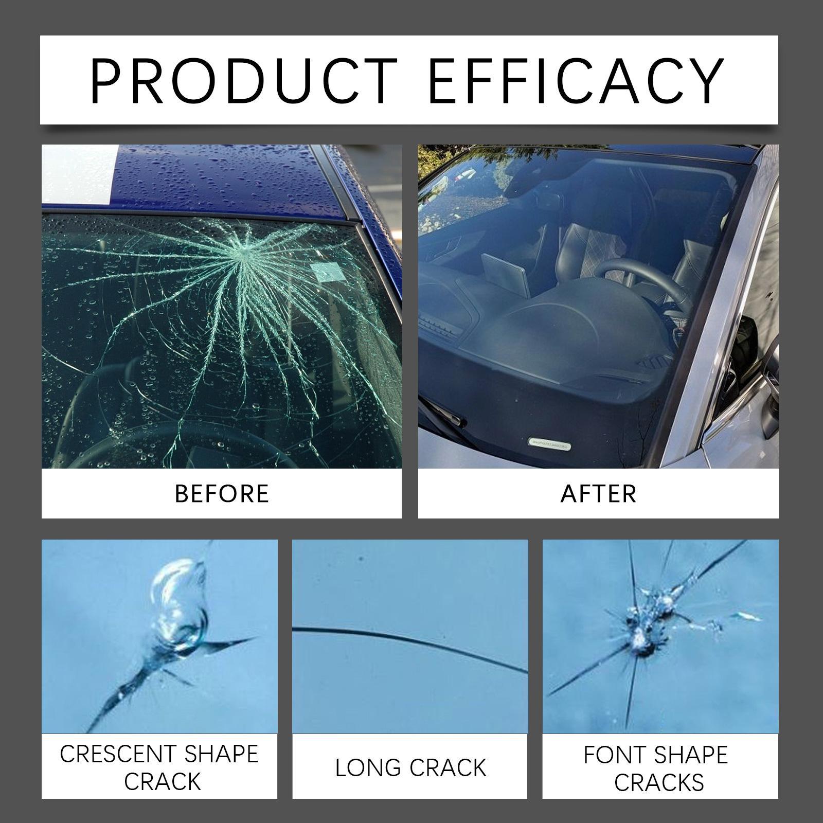 Holmont Car Windshield Crack Repair Kit Nano-repair Fluid Quickly Repairs Cracks For A Clear View And Safe Travel