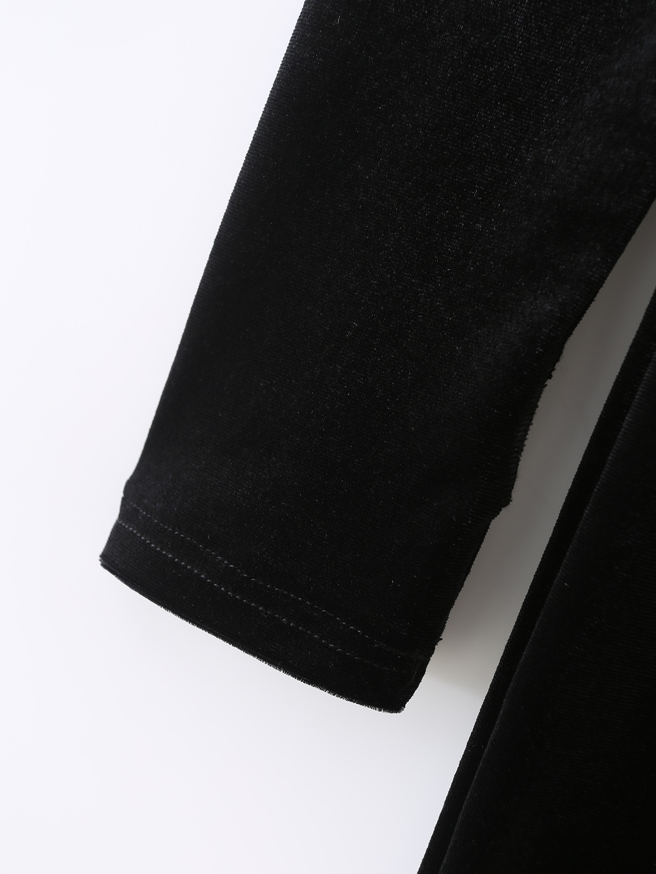 Women's Slim Fitting Velvet Hooded Jumpsuit - Image 4