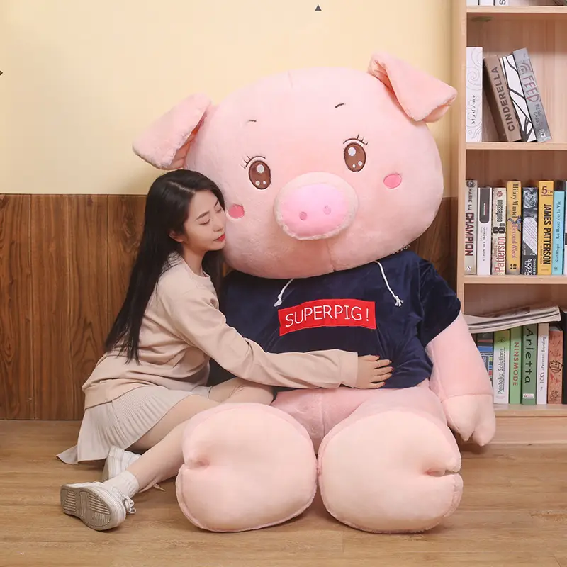 Sweater Pig Large Plush Toy Cute Pig Doll Piggy Pillow Doll