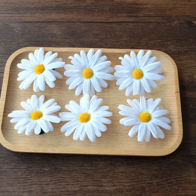 Handmade Hair Accessories Female Daisy Flower Duckbill Clip 6Large Duckbill Clips - Shop at LoveMi