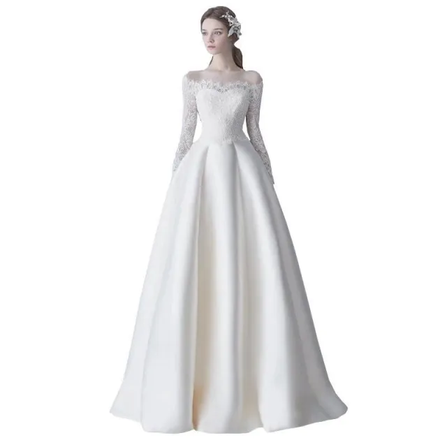 Korean Style Simple Long sleeved Trailing European And American Summer Women White - Shop at LoveMi