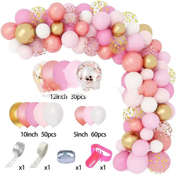 Maca Rose Gold Latex Balloon Cover