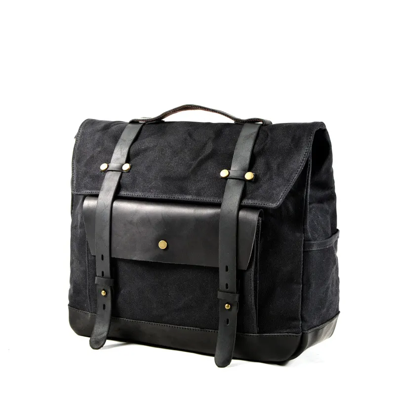 Camel Bag Knight Messenger Bag Helmet Bag Motorcycle Bag - Black