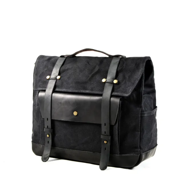 Camel Bag Knight Messenger Bag Helmet Bag Motorcycle Bag Black - Shop at LoveMi