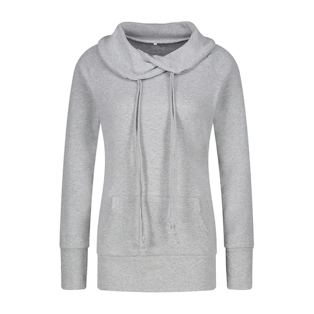 Sexy Deep V Neck Off Shoulder Long Sleeved Slim Solid Color T Shirt Grey - Shop at LoveMi