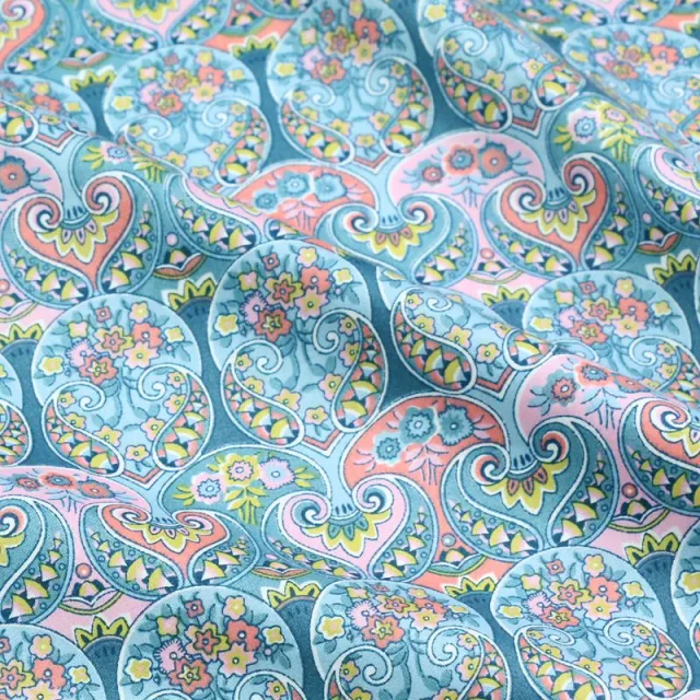 Classical Pattern Printed Cloth Cotton Home Textile Fabric Exotic Blue - Shop at LoveMi