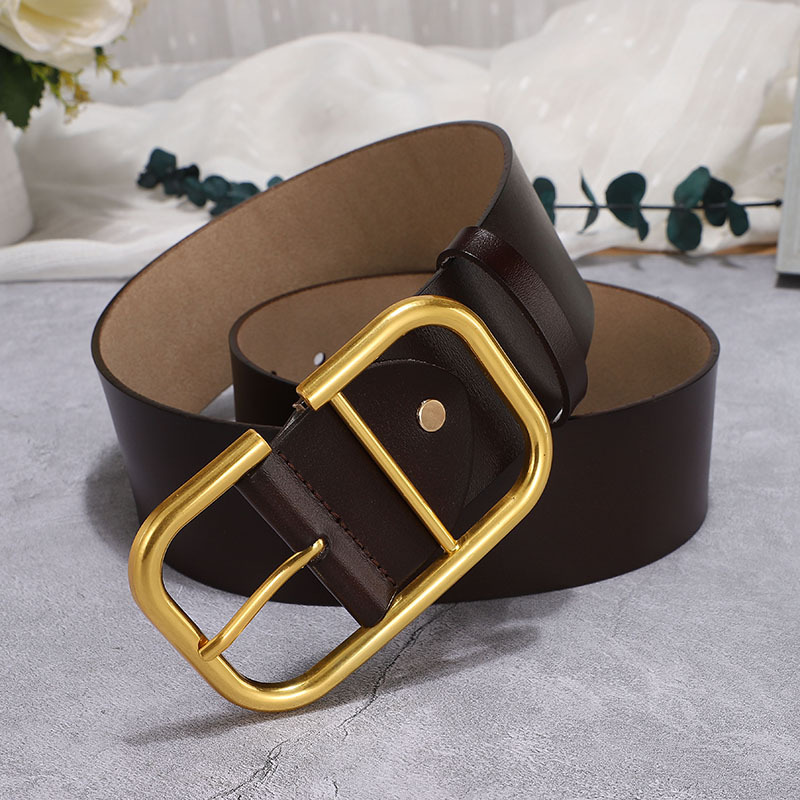 Title 2, EAM-PU Leather Belt With Large Slit Buckle