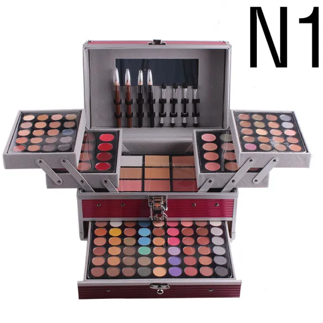 Multifunctional Makeup Artist Special Makeup Kit Eye Shadow Plate N1 Rose Red - Shop at LoveMi