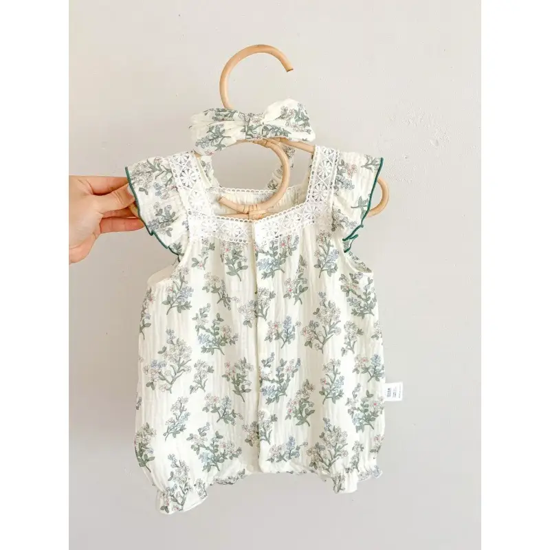 Summer Cotton Thin Baby One-pieces Short Sleeve Onesie