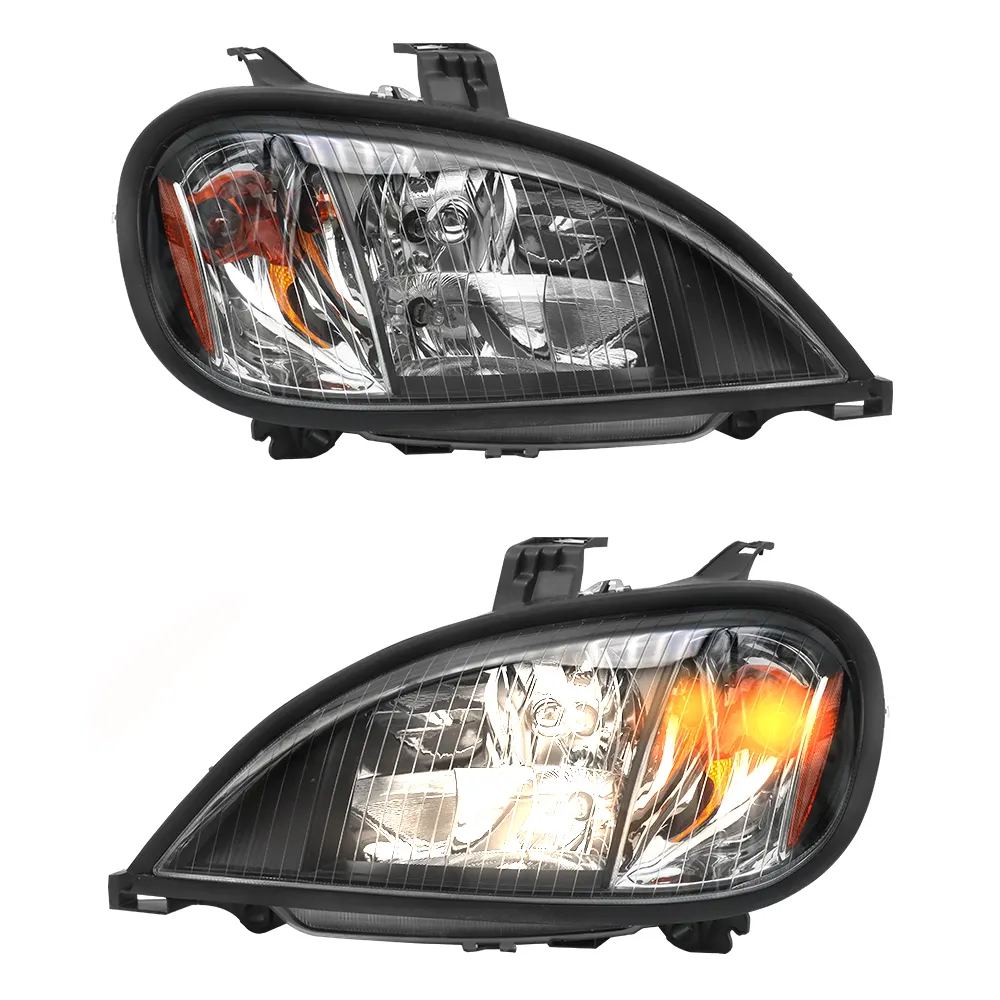 Black Halogen Headlights Assembly Compatible
