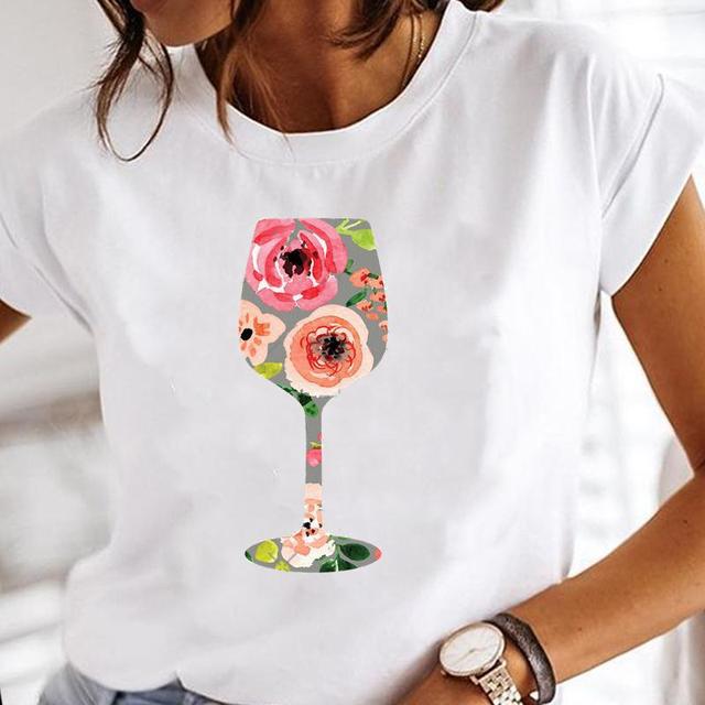 Title 7, Camisas informales con estampado de copa de vin...