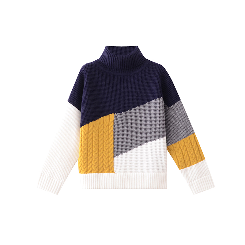 Title 2, Lazy wind mixed color sweater