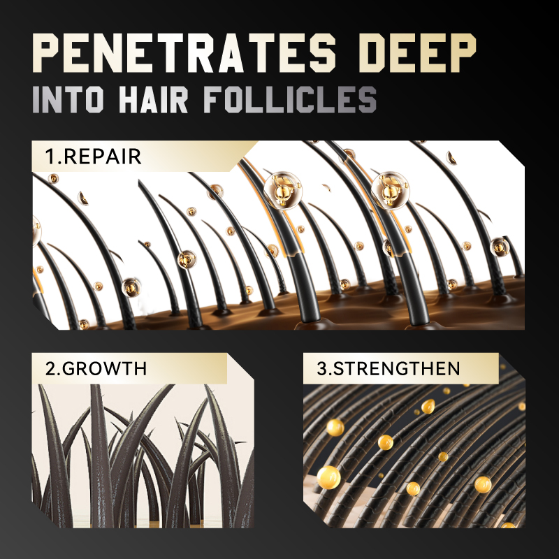 GreenVibes Anti-Breakage Hair Nourishing Essence, Repairs Dry And Frizzy Hair For Silky Smooth Tresses — foto 4