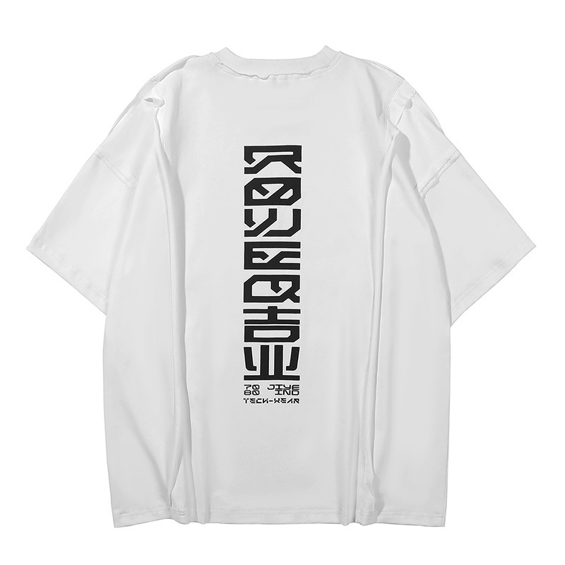 Title 4, Herren T-Shirt mit lockerem Print, Rundhalsauss...