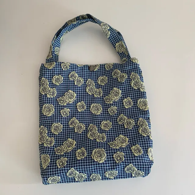 Mountain Vintage Jacquard Yarn dyed Portable Ins Ladies Hand Bag - Shop at LoveMi