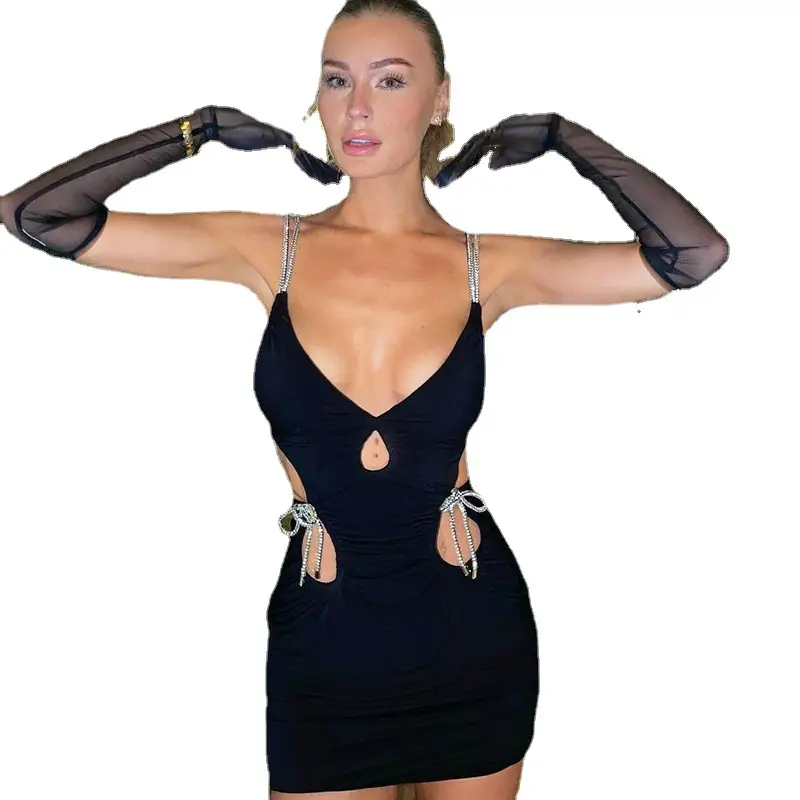 Low-cut Hollow Back Slim Bag Buttock Sling