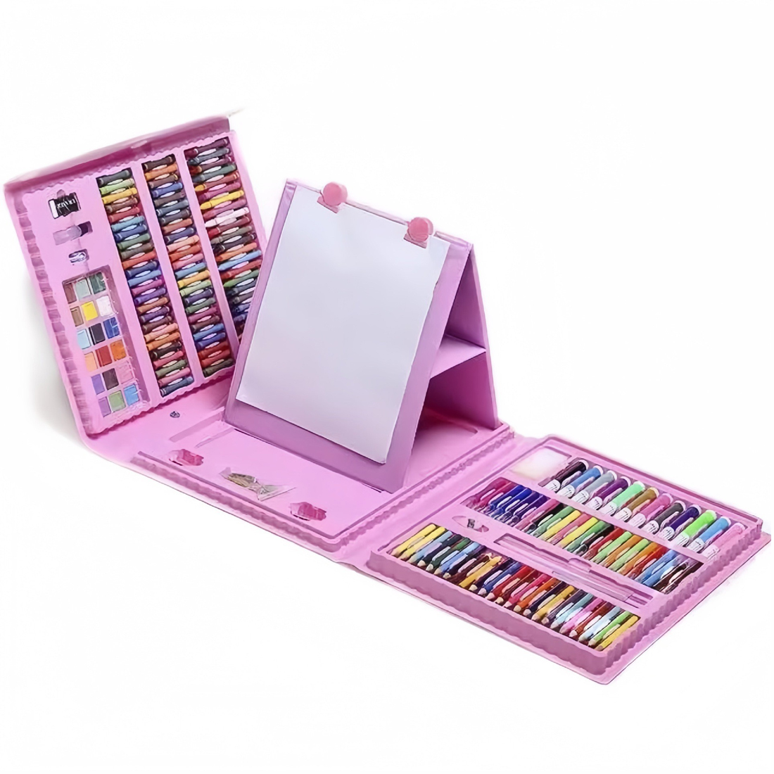 208 Pcs Art Set Kids Childrens Colouring Drawing Painting Arts & Crafts Case UK — image 2