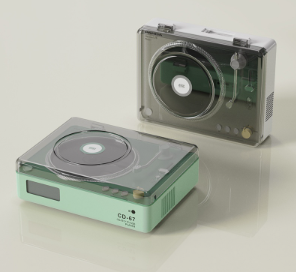 Panda Cd-67Cd Player Music Album Player All-In-One Vinyl Record Player Bluetooth Speaker