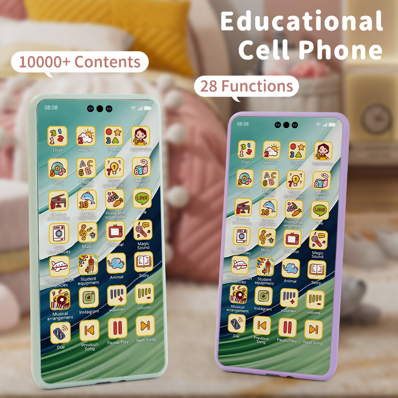 The Charging Children's Mobile Phone Toy Simulation Early Education Learning Machine Is Intelligent — view 2
