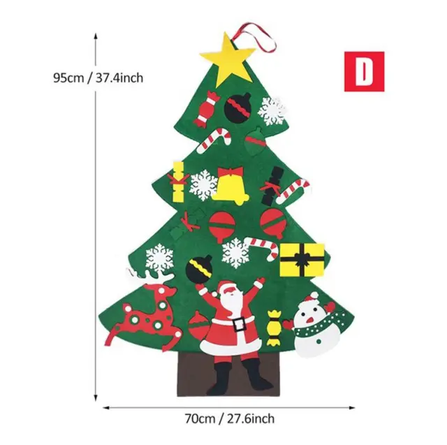 Felt Christmas Tree Or Snowman Holiday Decoration, Perfect For Homes, Classrooms, Offices, And Party Venues, Versatile Seasonal Decor, Festive Wall... - Shop at LoveMi
