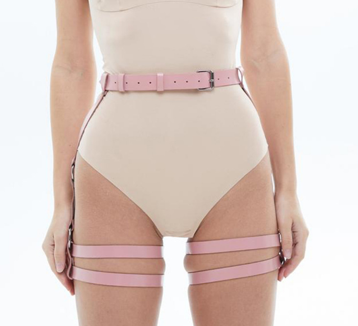 Adjustable Binding Queen Leather Bind Leg Band Outfit Leather Belt - Image 5