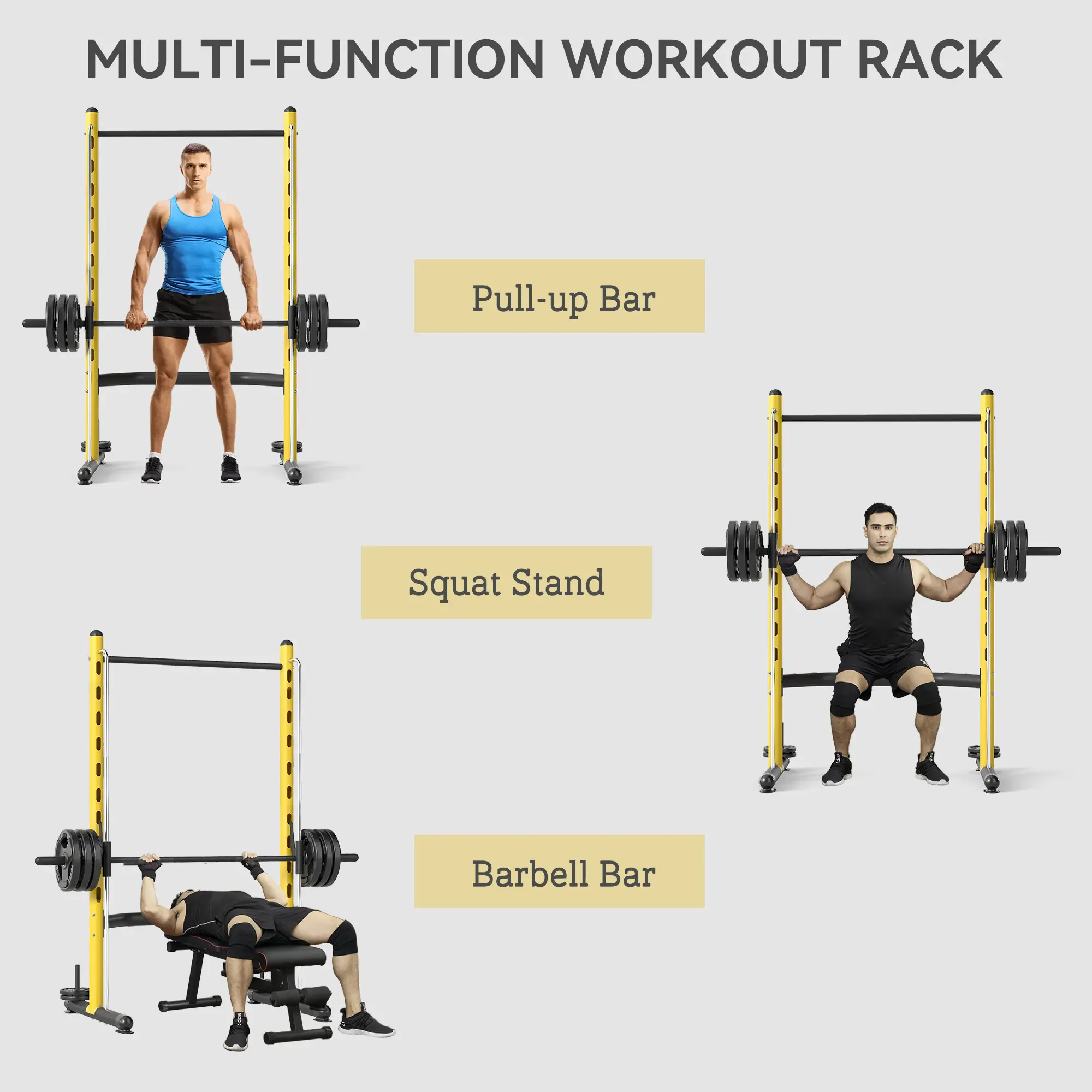 Squat Rack With Pull Up Bar