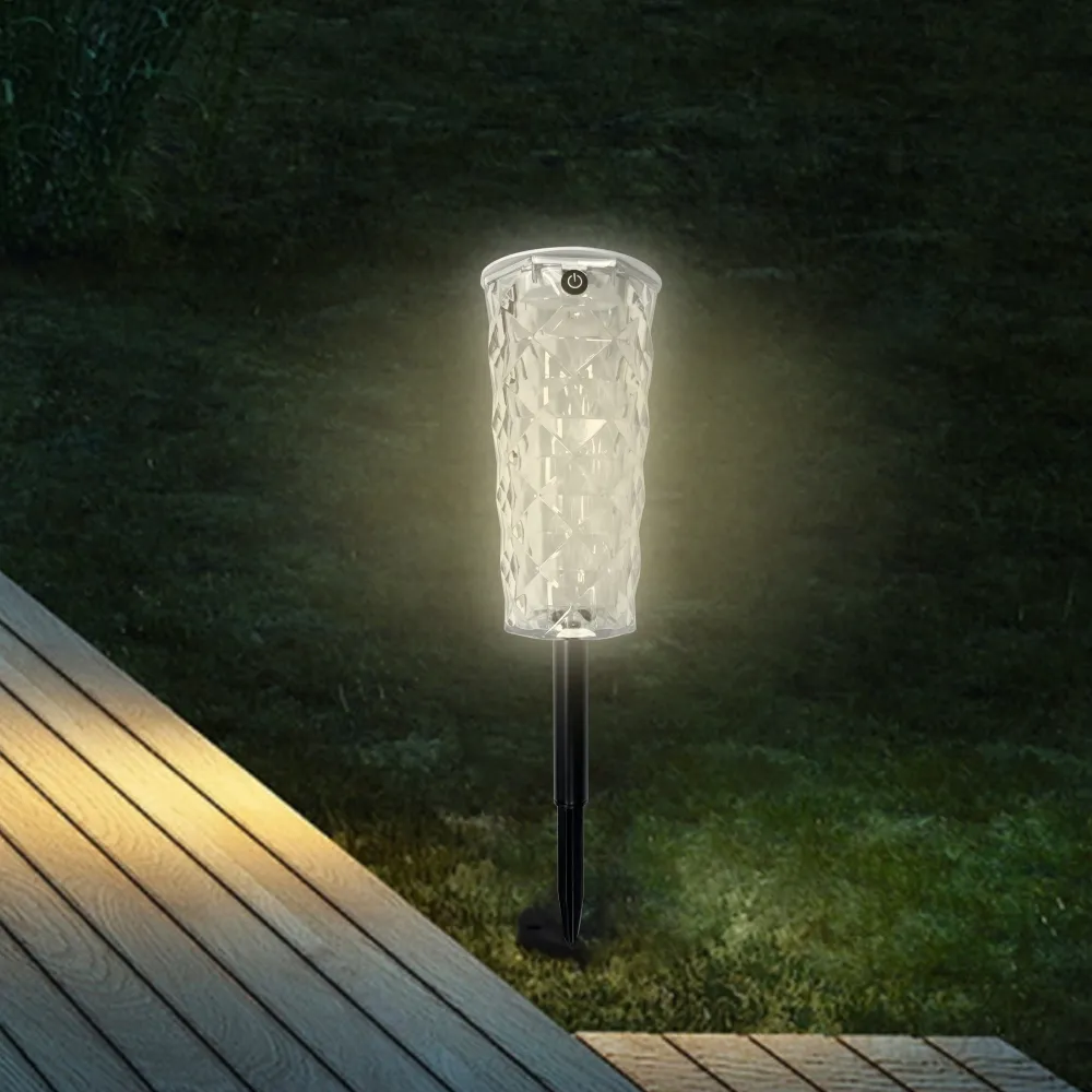 Solar Garden Lamp 10 Colors Changing Crystal