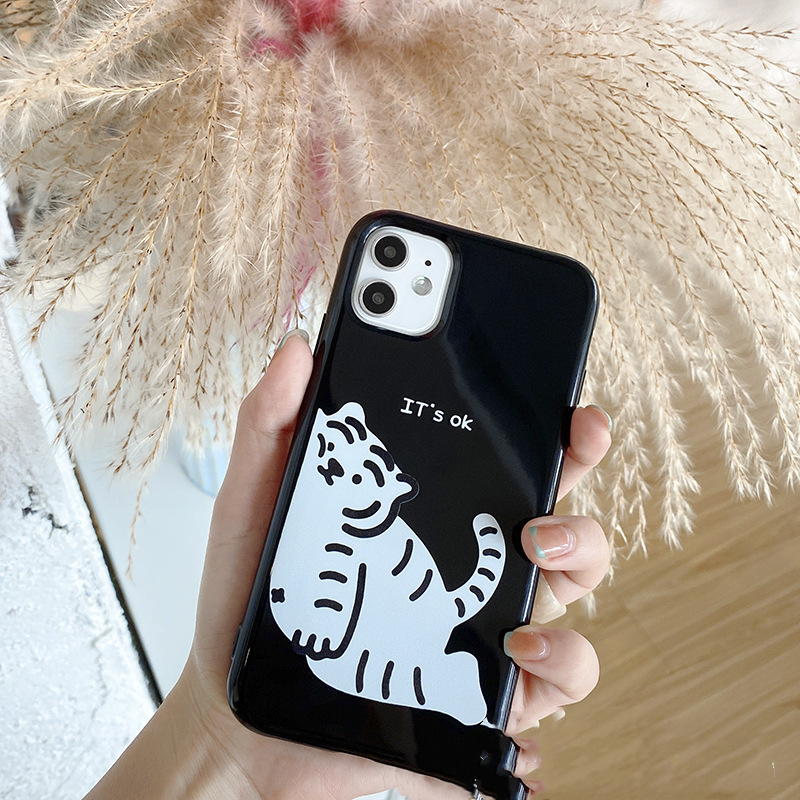 Japanese And Korean Cute Little Tiger Simple Creative Mobile Phone Case - Image 4