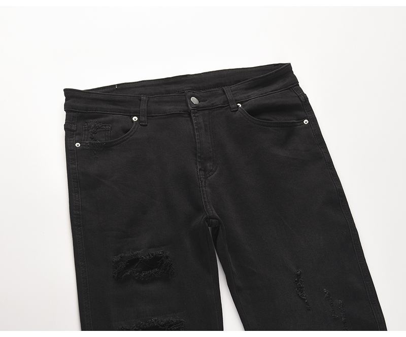 Title 10, Cut And Destroy Slim-Fit Stretch-Jeans mit Fuß....