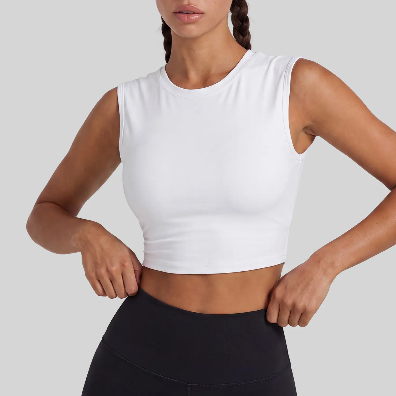 New Hollow Out Twist Tank Sports Bra