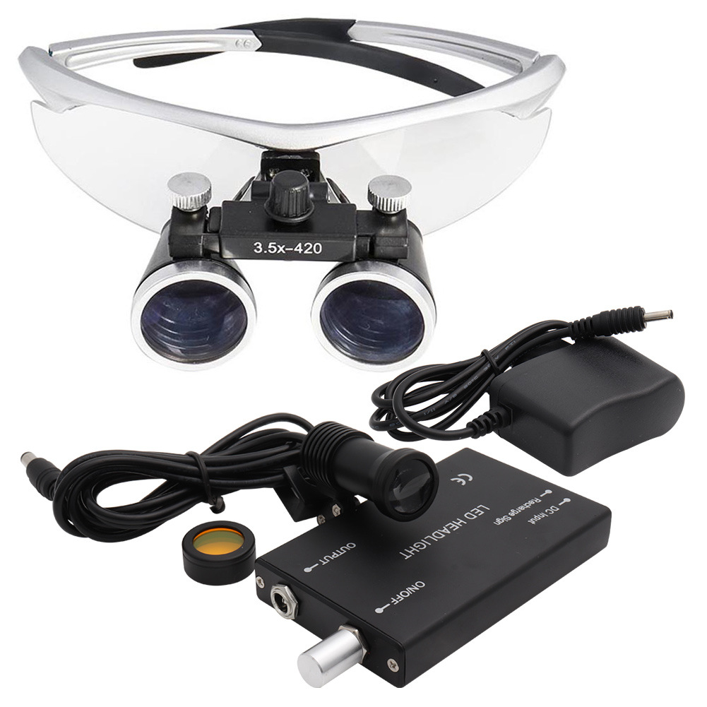 Medical and Surgical Magnifying loupes with head light
