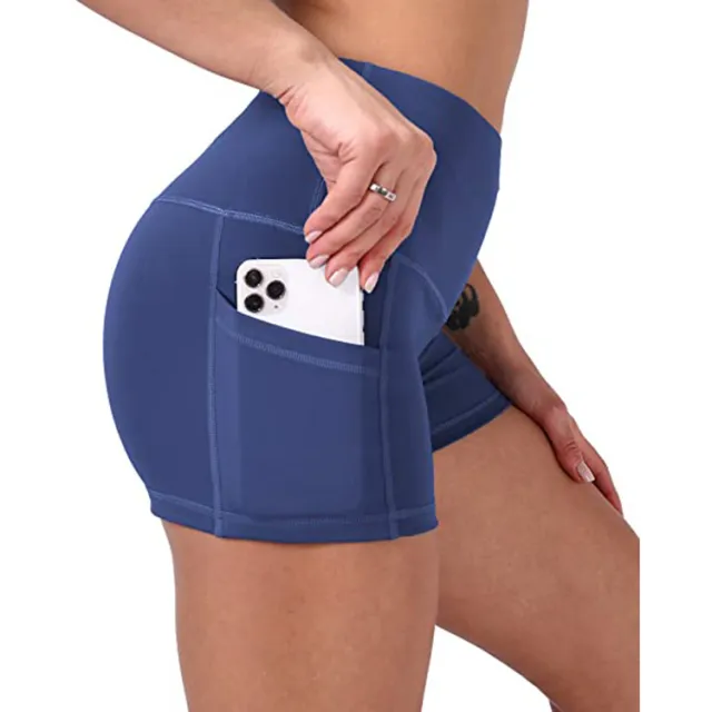 Three Point Yoga Leggings Sports Fitness Hot Pants Sapphire - Shop at LoveMi