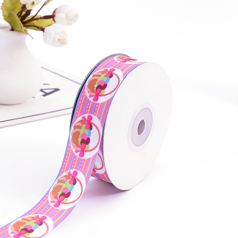 Title 1, Colorful Cartoon Printed Polyester Ribbon Thread