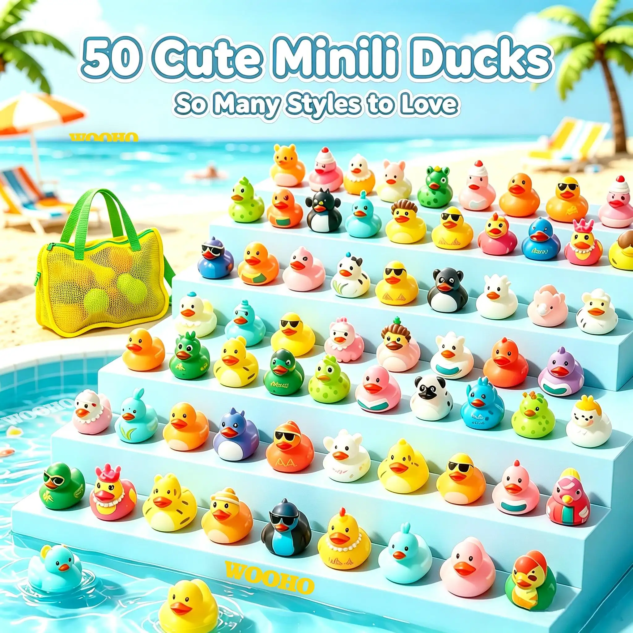 Mini Rubber Duck Multipack Cute Bath Toys
