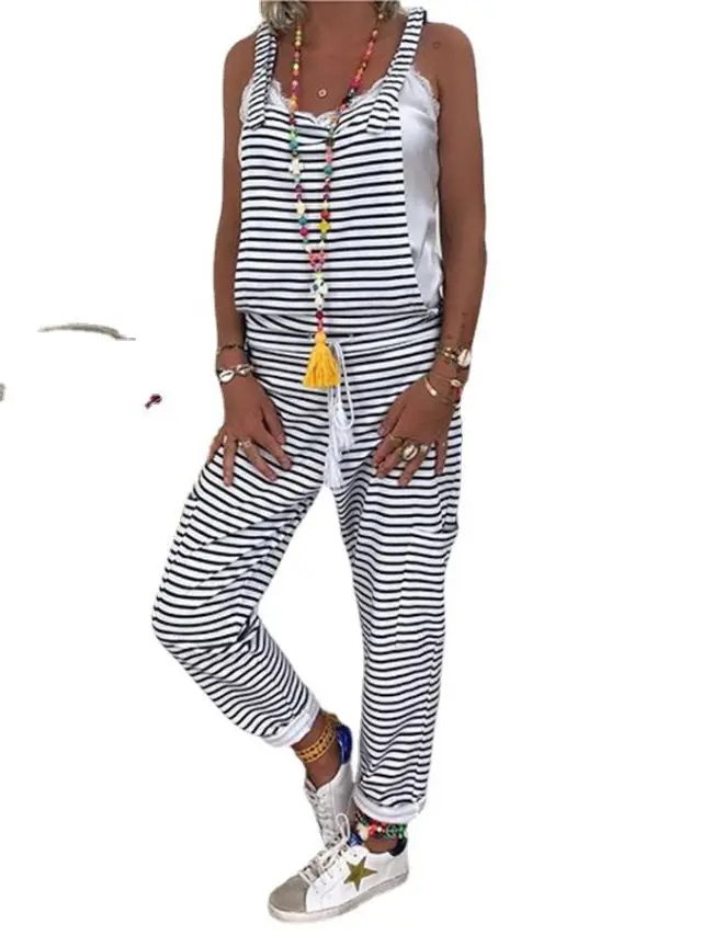 Women's Casual Striped Large Suspenders Black - Shop at LoveMi