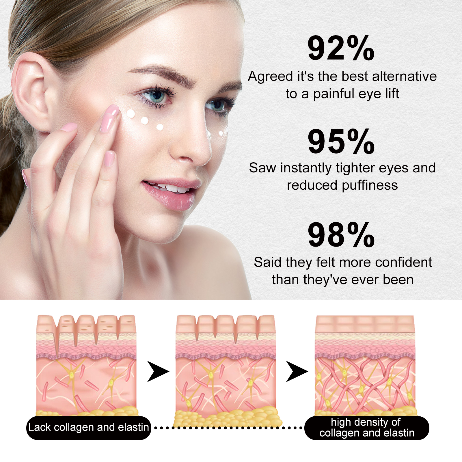 EELHOE Eye Firming And Lifting Cream Reduces Fine Lines And Wrinkles, Firming And Moisturizing Skin, Hydrating And Anti-wrinkle Eye Cream image 6
