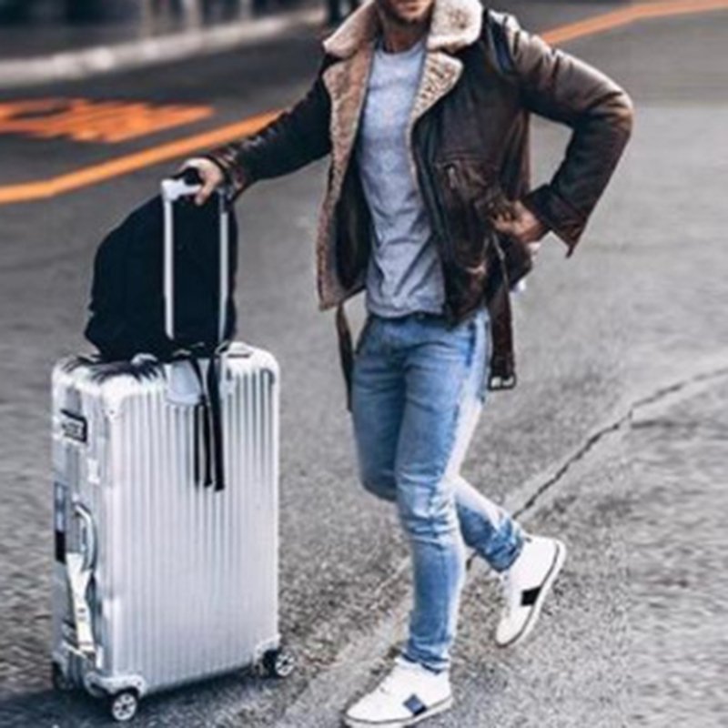 Men's Street Style Fur Coat