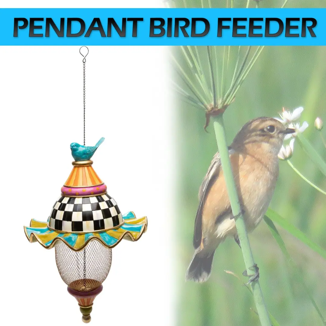 Metal Bird Feeder Creative Pattern Birdhouse Hanging