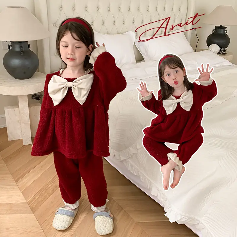 Coral Velvet Princess Little Girl Home Service