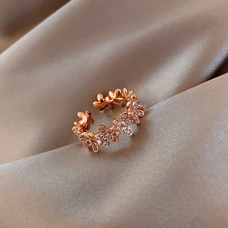 Woven Twist  Net Celebrity Ring Women