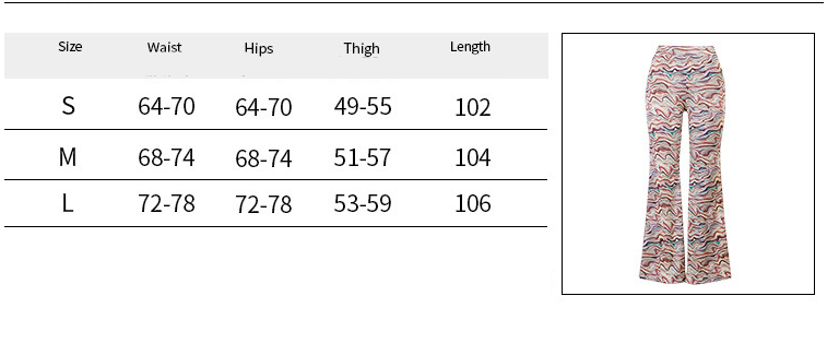 Title 1, Slim Temperament High Waist Corrugated Flared P...