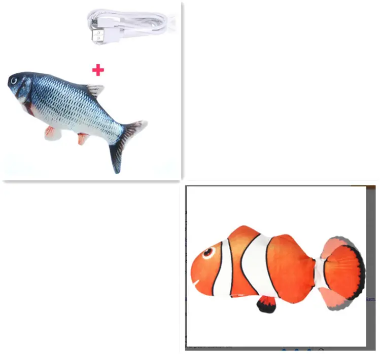Electric Funny Cat Simulation Fish Beating Usb