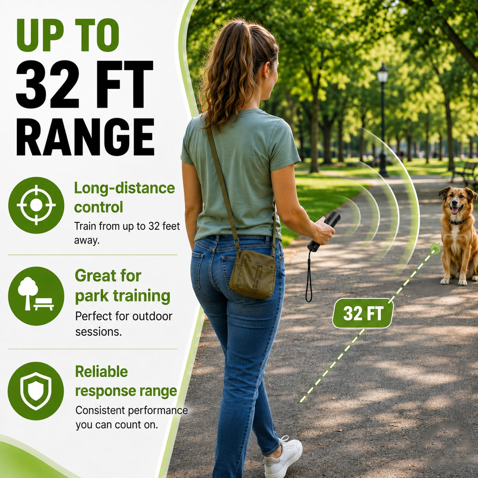 Trainer Ultrasonic For Dogs, Anti Barking Device For Dogs, 32 Ft Range Barks No More, Dog Training Device Safe & Rechargeable For Indoor &Outdoor — foto 3