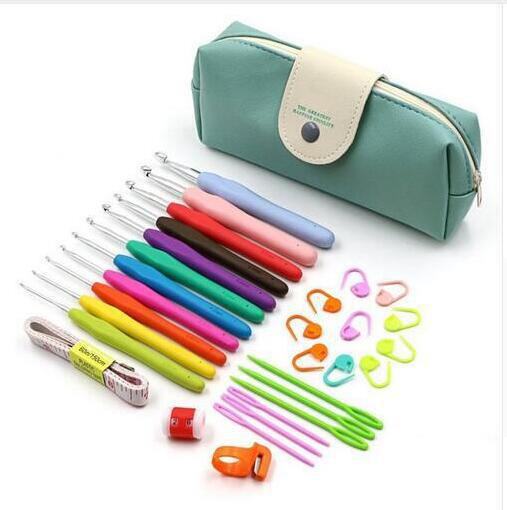 Premium Knitting Tool Set Soft Handle Crochet Set TPR Soft